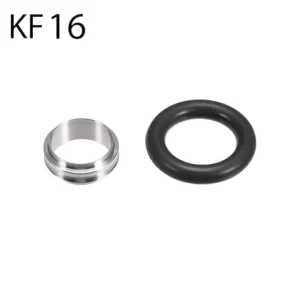 KF 16 Centering Ring with Viton O-Ring (FKM) for small diameter vacuum lines and analytical instrumentation